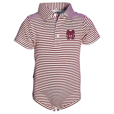 Mississippi State Garb Infant Carson Stripe Polo Jumper