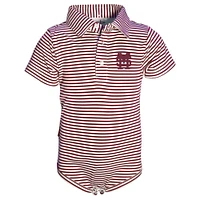 Mississippi State Garb Infant Carson Stripe Polo Jumper