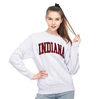 Hoosiers | Indiana Zoozatz Women's Sport Applique Crew Alumni Hall