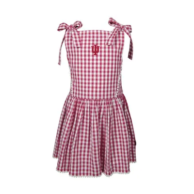 Hoosiers | Indiana Garb Toddler Teagan Gingham Dress Alumni Hall