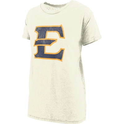 ETSU Pressbox Distressed Logo Vintage Wash BF Tee