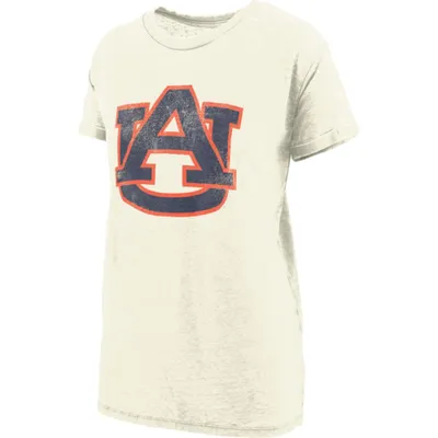 Aub | Auburn Pressbox Distressed Logo Vintage Wash Bf Tee Alumni Hall