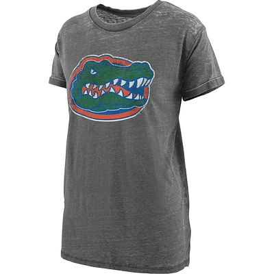 Florida Pressbox Distressed Logo Vintage Wash BF Tee