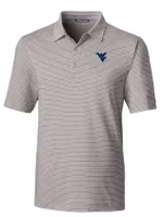 Wvu | West Virginia Cutter & Amp ; Buck Forge Pencil Stripe Polo Alumni Hall