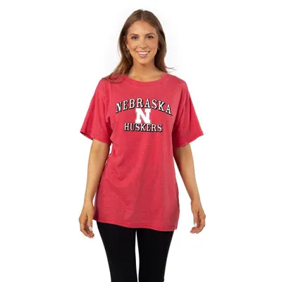 Huskers | Nebraska Xl Logo Arc Effortless Tee Alumni Hall