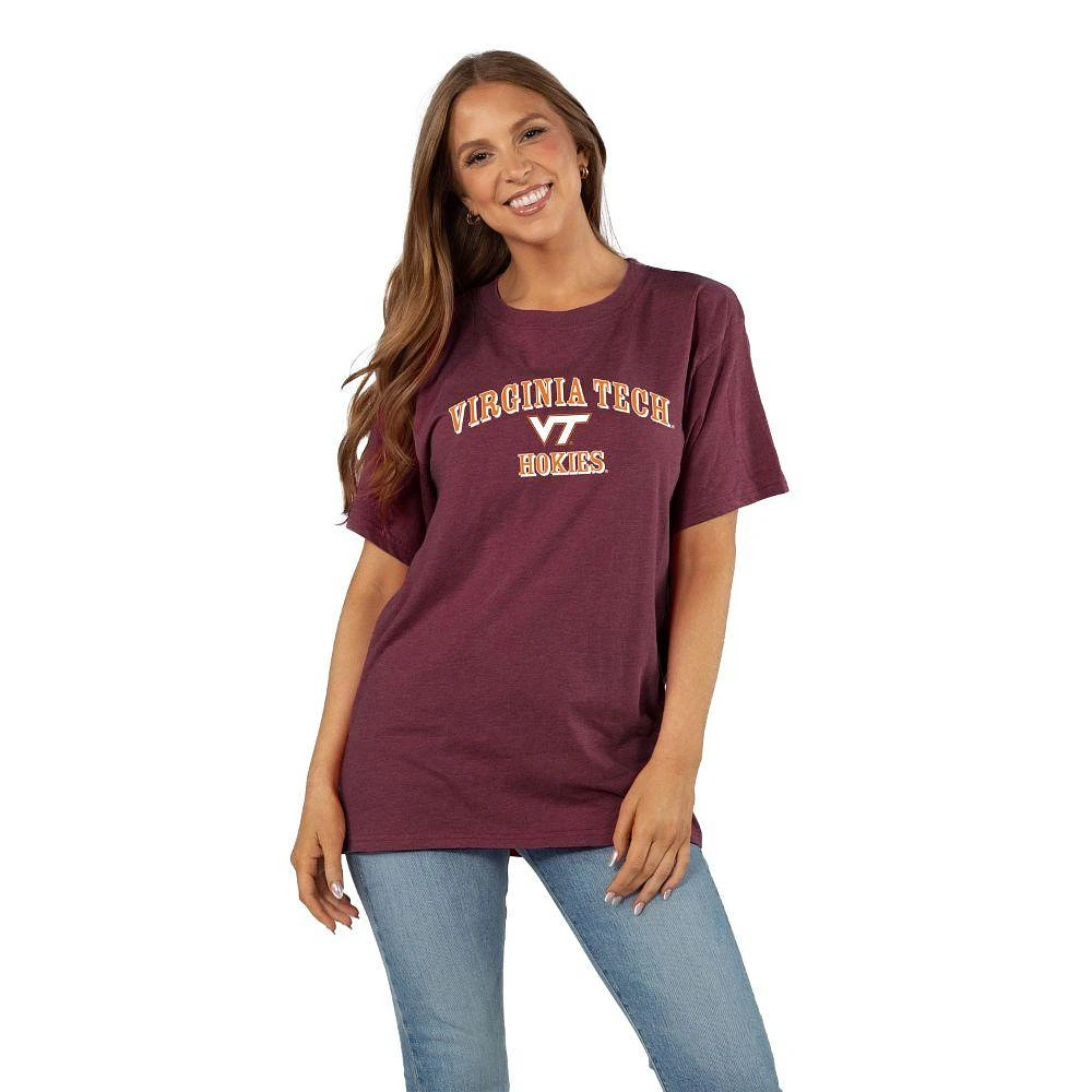 Virginia Tech XL Logo Arc Effortless Tee