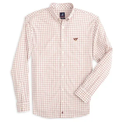 Hokies | Virginia Tech Johnnie- O Signor Long Sleeve Woven Shirt Alumni Hall