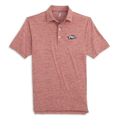 Arkansas Johnnie-O Huron Heathered Polo