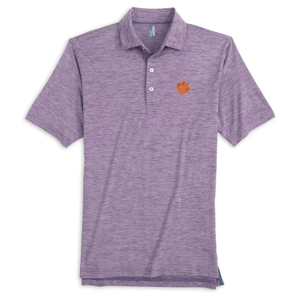 Clemson Johnnie-O Huron Heathered Polo