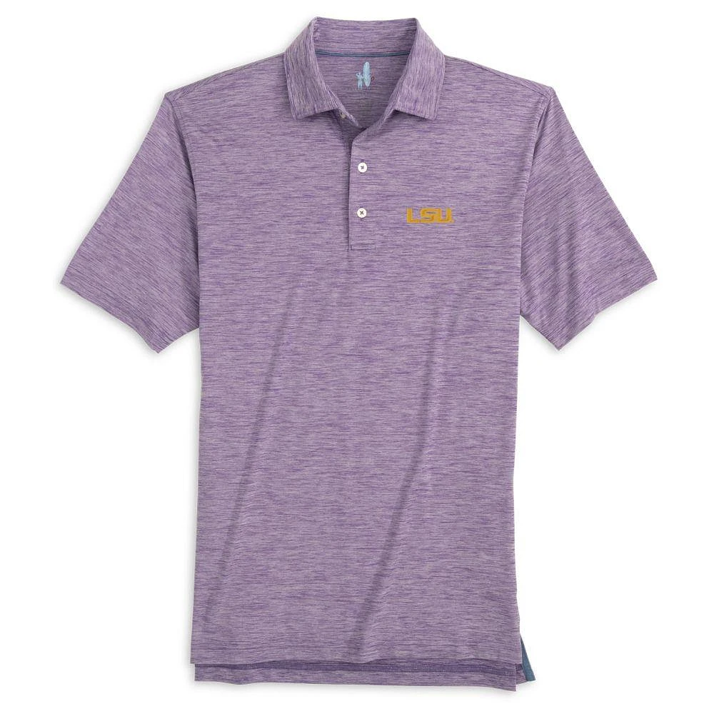 LSU Johnnie-O Huron Heathered Polo