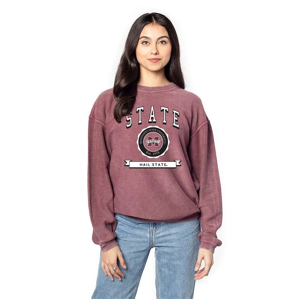 Mississippi State Classic Seal Arc Corded Crew