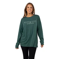 Michigan State Minimal Logo Bar Forever Long Sleeve Tee