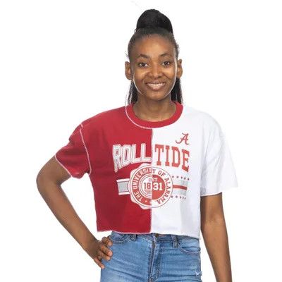 Razorbacks | Alabama Zoozatz Seal Colorblock Cropped Tee Alumni Hall