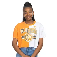 Vols | Tennessee Zoozatz Seal Colorblock Cropped Tee Alumni Hall