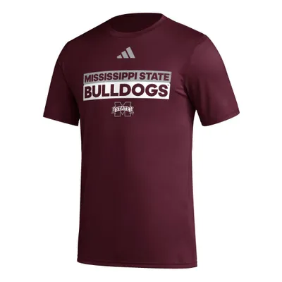 Bulldogs | Mississippi State Adidas Box Pregame Polyester Tee Alumni Hall