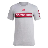 Huskers | Nebraska Adidas Locker Manifesto Pregame Polyester Tee Alumni Hall