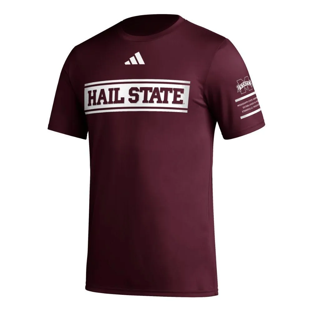 Bulldogs | Mississippi State Adidas Locker Manifesto Pregame Polyester Tee Alumni Hall