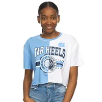 Unc | Carolina Zoozatz Seal Colorblock Cropped Tee Alumni Hall