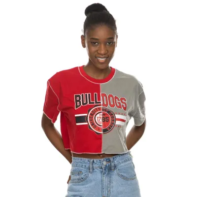 Dawgs | Georgia Zoozatz Seal Colorblock Cropped Tee Alumni Hall