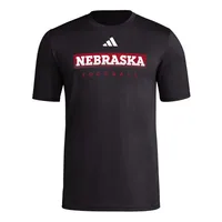 Huskers | Nebraska Adidas Practice Football Pregame Tee Alumni Hall