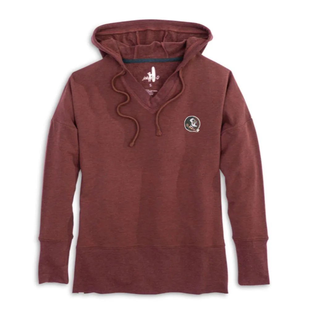 Fsu | Florida State Women's Johnnie- O Carrie V- Neck Hoodie Alumni Hall