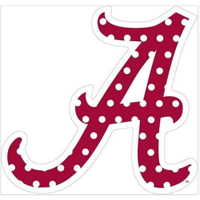  Alabama Red Polka Dot A Decal (6 )