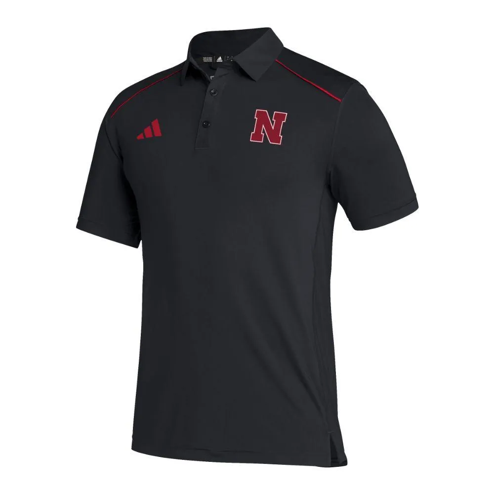 Huskers | Nebraska Adidas Sideline Polo Alumni Hall