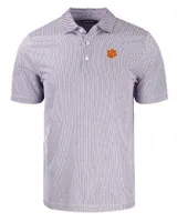 Clemson | Cutter & Amp ; Buck Pike Symmetry Print Polo Alumni Hall