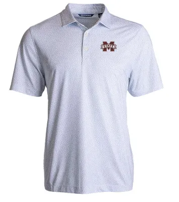 Bulldogs | Mississippi State Cutter & Amp ; Buck Pike Pebble Print Polo Alumni Hall