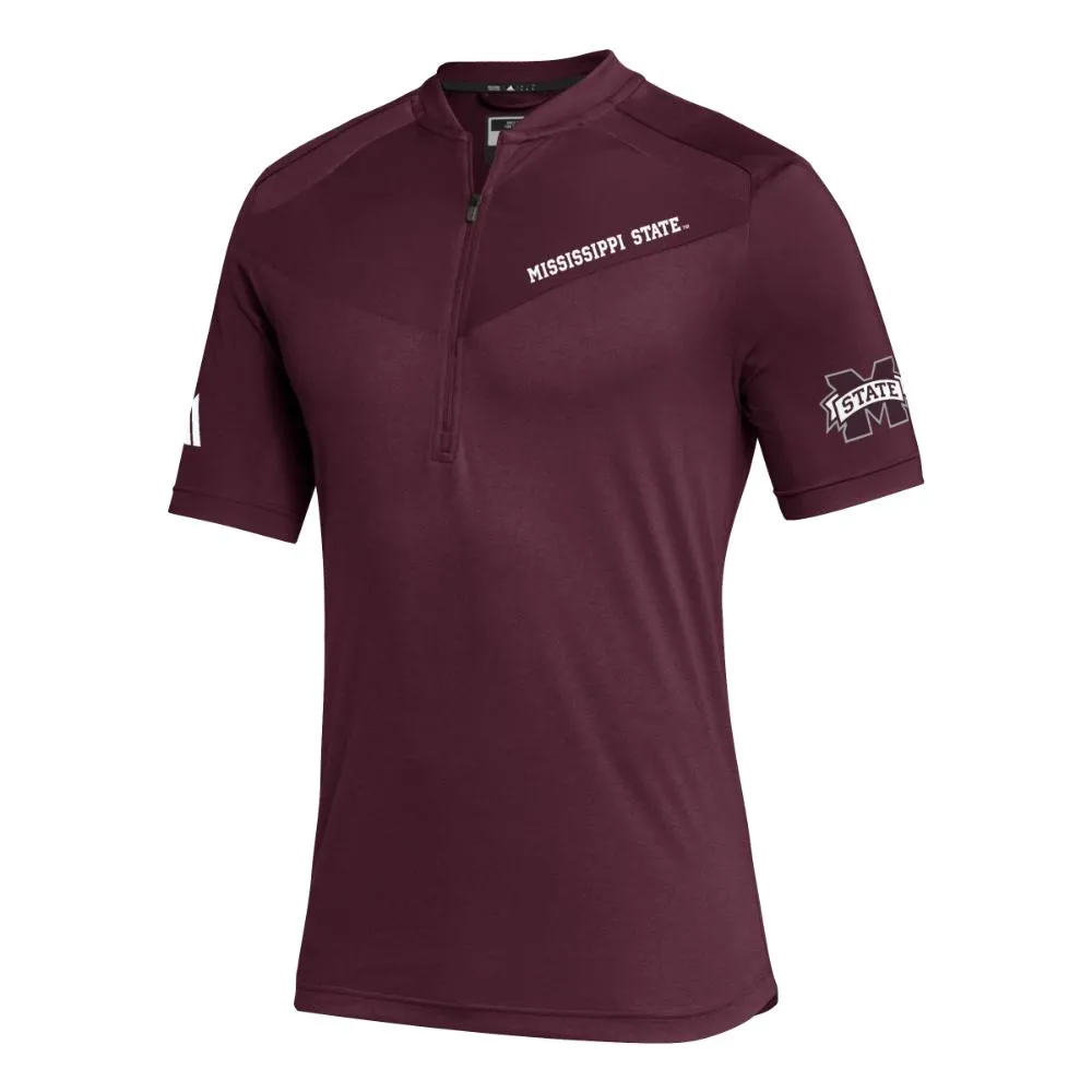 Mississippi State Adidas Sideline Zip Polo