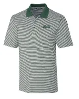 Spartans | Michigan State Cutter & Amp ; Buck Vault Forge Tonal Stripe Polo Alumni Hall