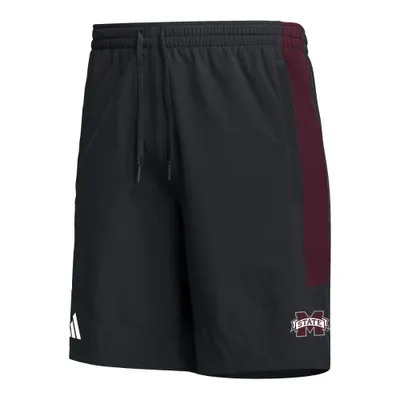 Bulldogs | Mississippi State Adidas Woven Pocket Short Alumni Hall