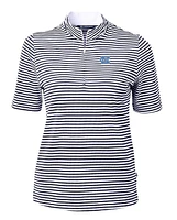 UNC Cutter & Buck Women's Eco Pique Stripe Top