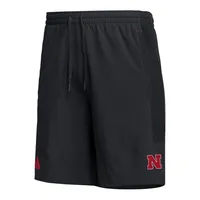 Huskers | Nebraska Adidas Woven Pocket Short Alumni Hall