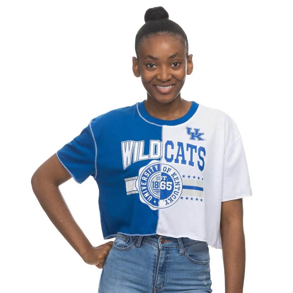 Cats | Kentucky Zoozatz Seal Colorblock Cropped Tee Alumni Hall