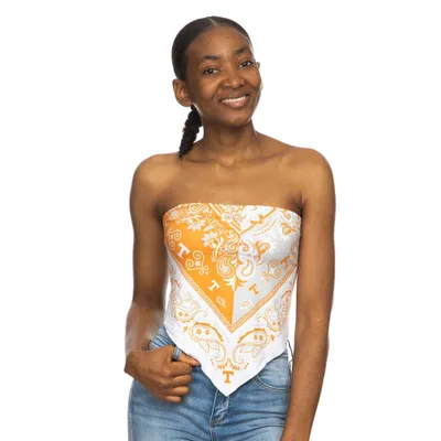 Vols | Tennessee Zoozatz Colorblock Bandana Print Tie Back Bandeau Alumni Hall