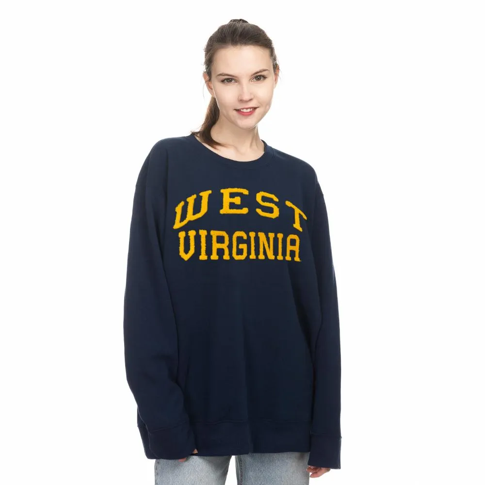 Wvu | West Virginia Zoozatz Chenille Embroidery Sport Crew Alumni Hall