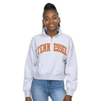 Vols | Tennessee Zoozatz Applique Sport Crew 1/4 Zip Pullover Alumni Hall