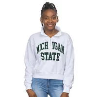 Spartans | Michigan State Zoozatz Applique Sport Crew 1/4 Zip Pullover Alumni Hall