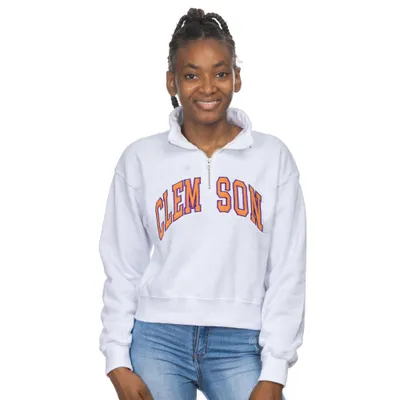 Clemson | Zoozatz Applique Sport Crew 1/4 Zip Pullover Alumni Hall