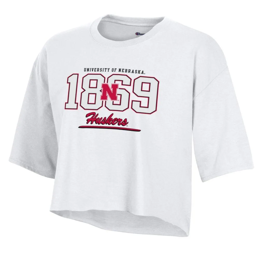 Huskers | Nebraska Champion Women's Boyfriend Crop Tee Alumni Hall