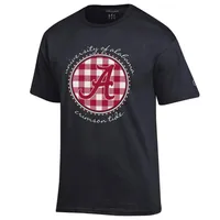 Bama | Alabama Champion Women's Script Gingham Tee Alumni Hall