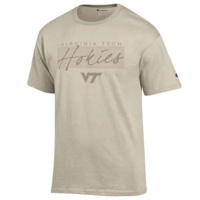 Hokies | Virginia Tech Champion Women's Tonal Straight Stack Over Logo Tee Alumni Hall