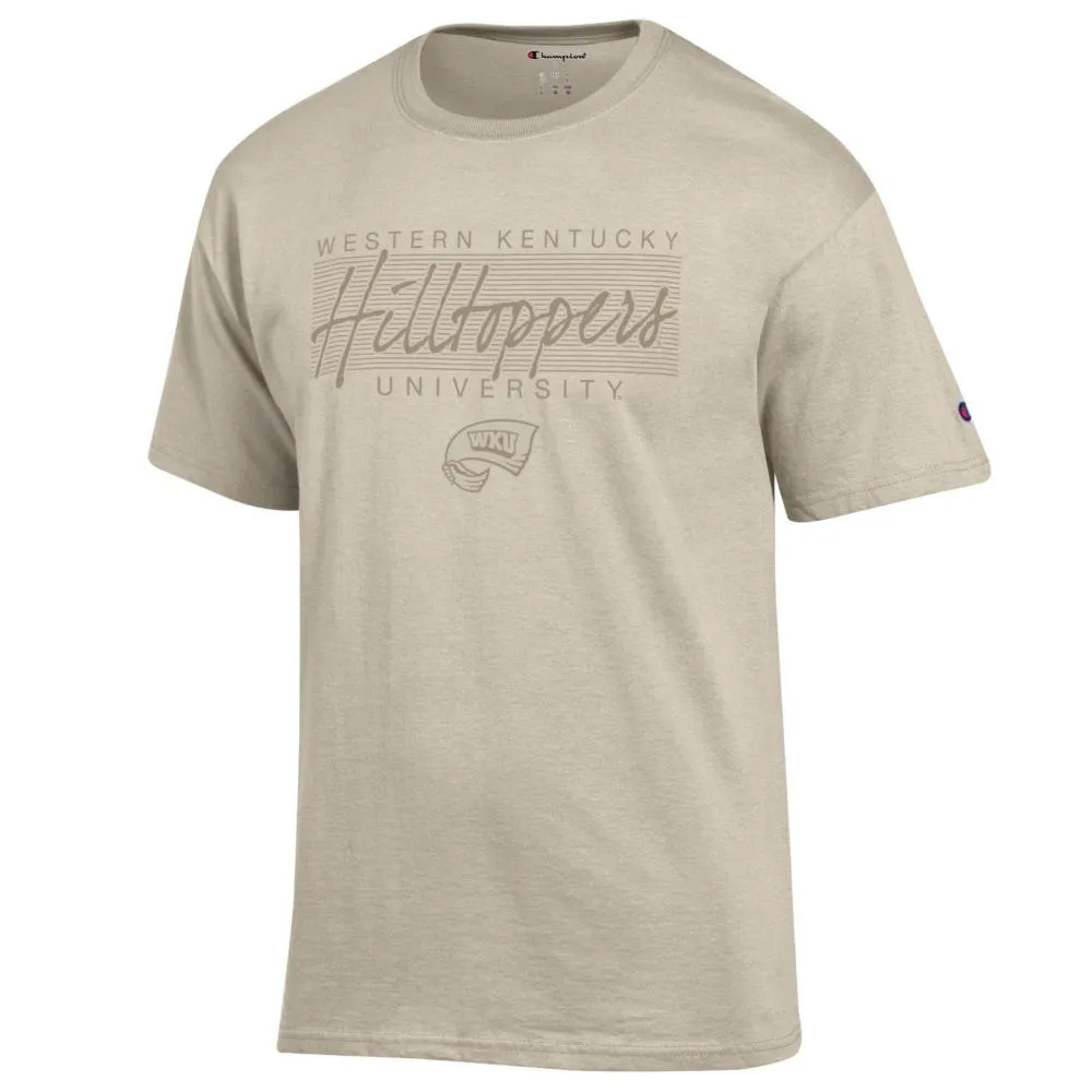 Wku | Western Kentucky Champion Women's Tonal Straight Stack Over Logo Tee Alumni Hall