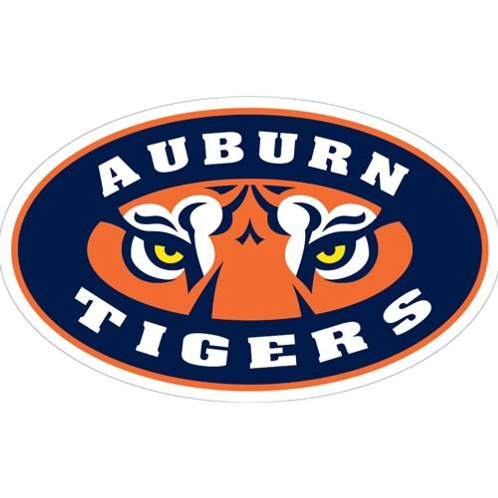  Auburn Decal Tigers Eyes Logo (3 )