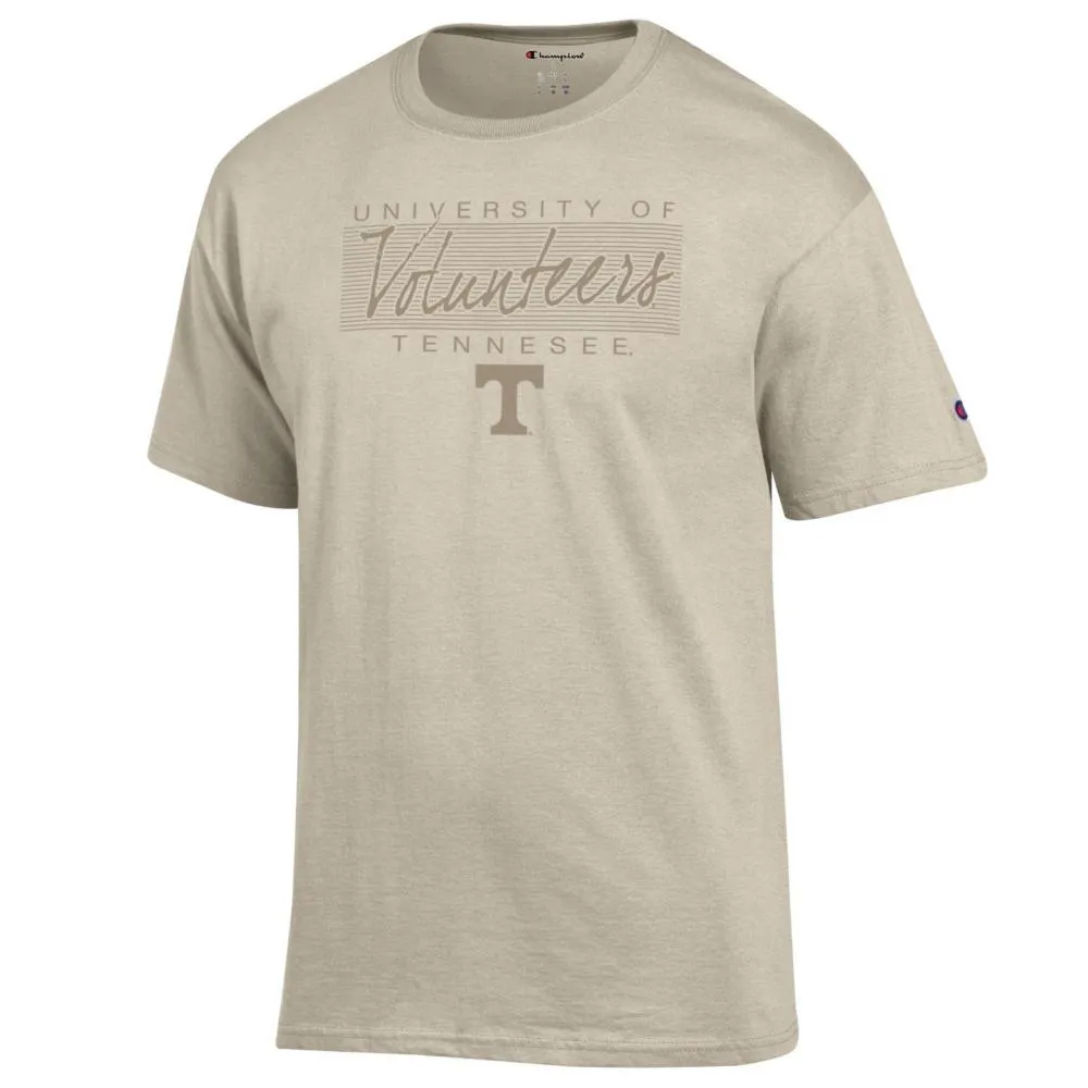 Vols | Tennessee Champion Women's Tonal Straight Stack Over Logo Tee Alumni Hall