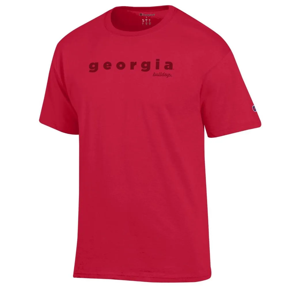 Dawgs | Georgia Champion Women's Tonal Straight Stack Tee Alumni Hall