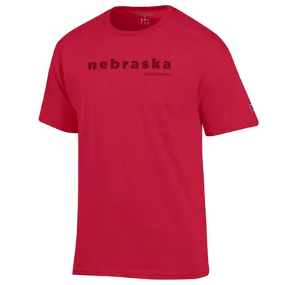 Huskers | Nebraska Champion Women's Tonal Straight Stack Tee Alumni Hall