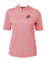 Wku | Western Kentucky Cutter & Amp ; Buck Women's Eco Pique Stripe Top Alumni Hall