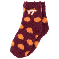 Virginia Tech Fuzzy Crew Slipper Socks